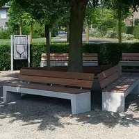 Art Bench - Suyanchiqli va suyanchiqsiz skameykalar Loft Urna Landshaft dizayn