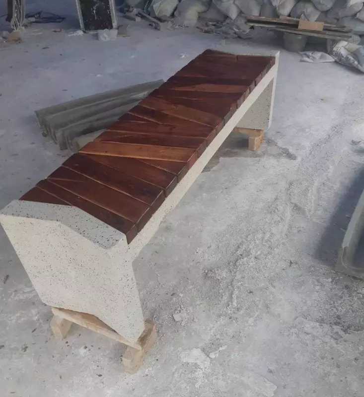 Suyanchiqli va suyanchiqsiz skameykalar Loft Urna Landshaft dizayn - Patio o'rindiqlar