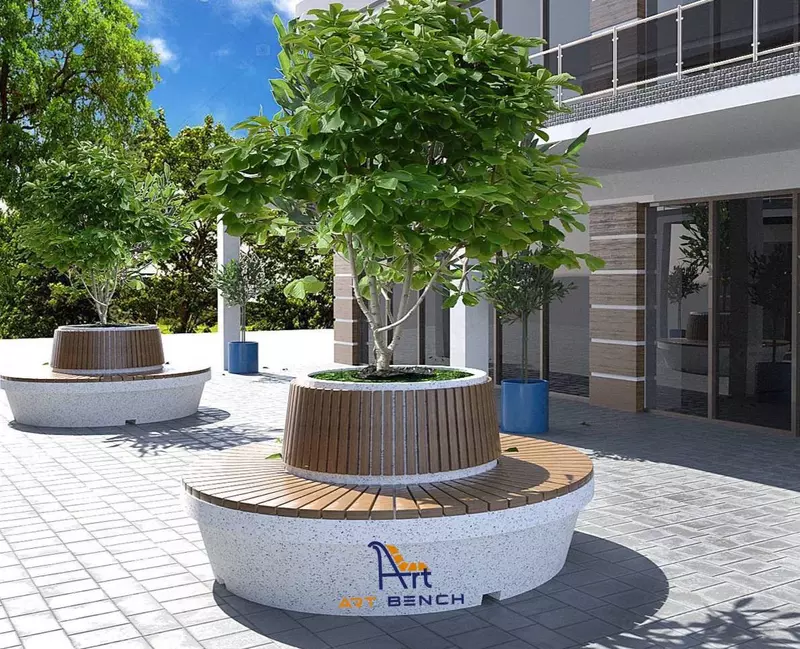 Suyanchiqli va suyanchiqsiz skameykalar Loft Urna Landshaft dizayn {0} so'mdan - Art Bench