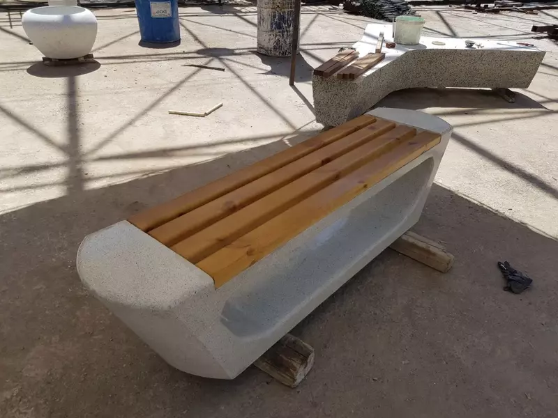 Скамейка мраморная c спинки и без спинки в наличии - Art Bench