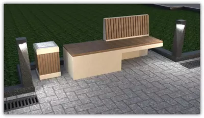 Скамейка Урна Лофт от производителя!