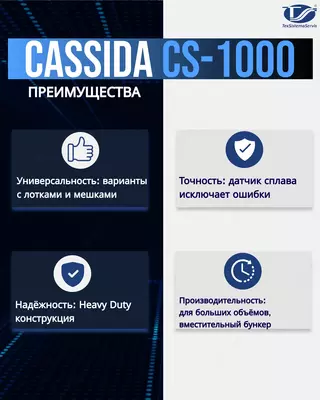 Сортировщик монет с детекцией Cassida CS1000