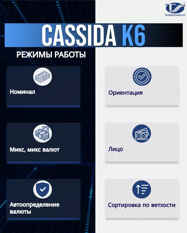 Сортировщик банкнот Cassida K6
