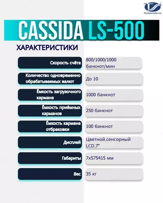 Сортировщик банкнот Cassida LS500