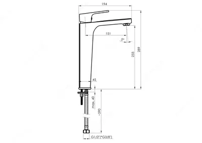 861 352.6 сум от 24 шт. Смеситель для умывальника Modena-18/D (BK)