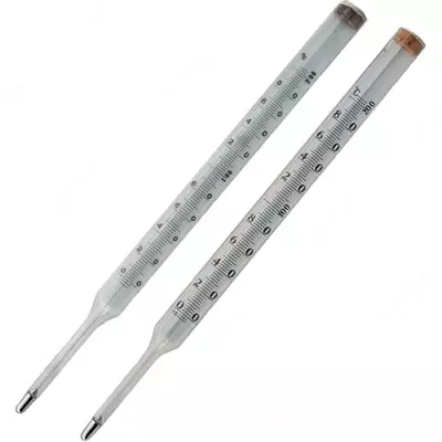 TTP simob termometrlari; TTMP; TTU; TTMU; -35 dan 450 ° C gacha