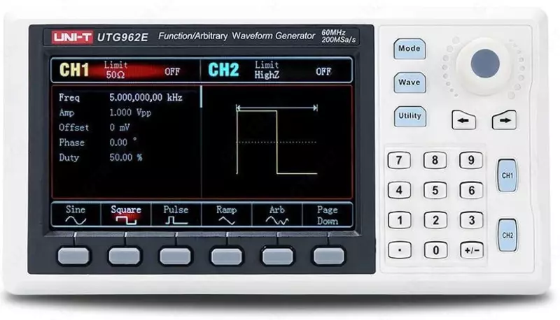 Maxsus shaklli signal generatori UNI-T UTG962E