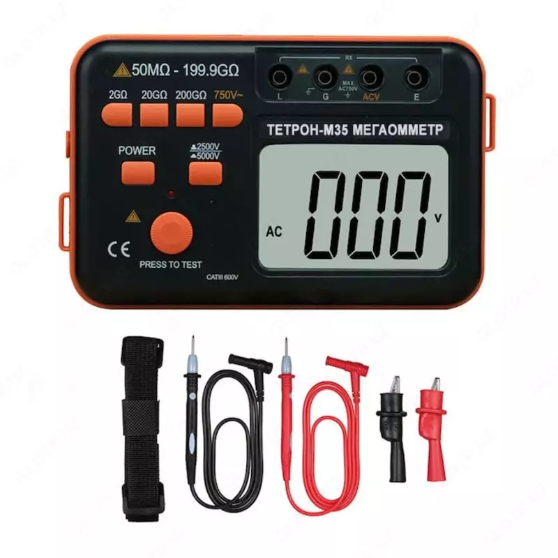 TETRON-M35 — raqamli megaommetr.