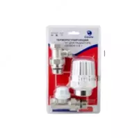 Кран CASELA CSL30951-3 15S для отопления прямой (набор 2+1 терморег)