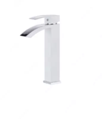 Смеситель CASELA CK11027WH (белый) для умывальника с гайкой