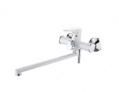 Смеситель CASELA CK12214WH (белый+хром) для ванны с длинным изливом - 924 757.7 сум от 10 шт