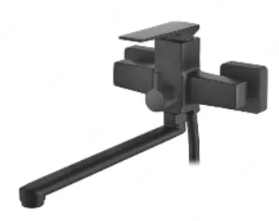 Смеситель CASELA CK12227B (черный) для ванны с длинным изливом