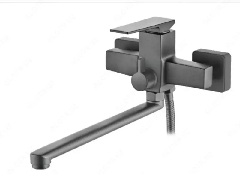 Смеситель CASELA CK12227D (серый) для ванны с длинным изливом