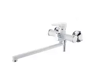 Casela CK12227WH uzun naychali vanna smesiteli (oq+xrom)