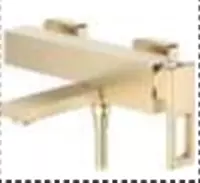 Casela CASELA CK13127Y qisqa naychali vanna smesiteli (oltin satin)