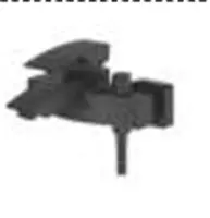 Casela CASELA CK13214B qisqa naychali vanna smesiteli (qora) - {0} so'mdan