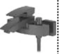 Смеситель CASELA CK13214D (серый) для ванны с коротким изливом - от {0} сум