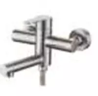 Смеситель CASELA CL73103 (нерж) для ванны с коротким изливом