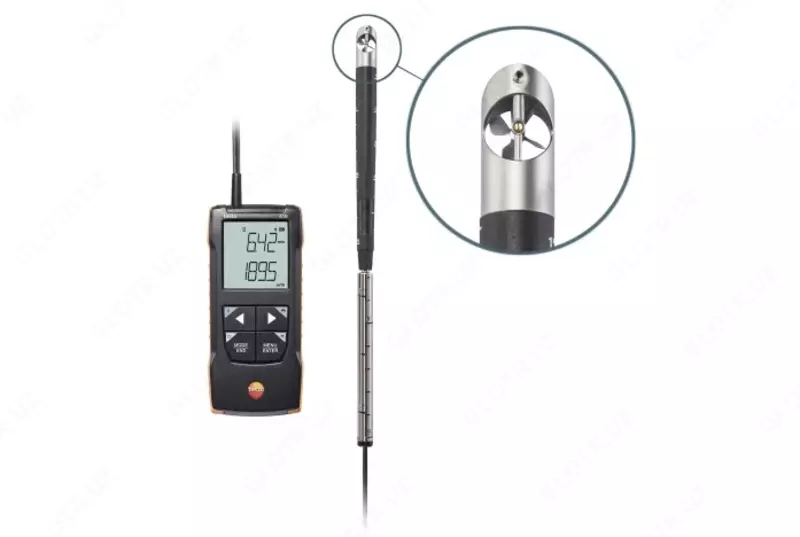 Testo 416 - Цифровой анемометр с крыльчаткой 16 мм с возможностью подключения к приложению