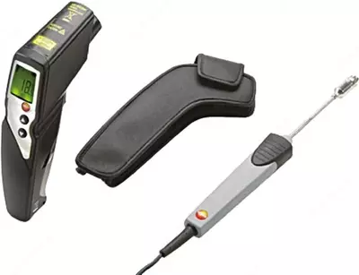 Комплект Testo 830-T4 - Инфракрасный термометр и поверхностный зонд с подпружиненной термопарой Оптом и розница
