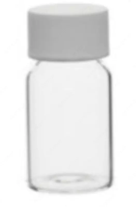 Флакон из прозрачного стекла с завинчивающейся крышкой