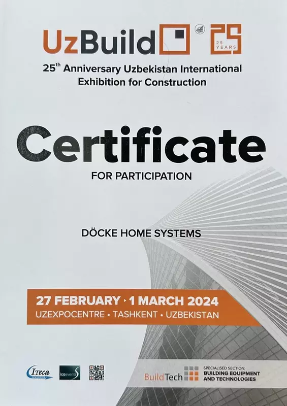 Дёке приняла участие в выставке " Строительство - UzBuild 2024"