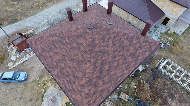 Гибкая черепица, серия PREMIUM, коллекция САППОРО, цвет Кофе