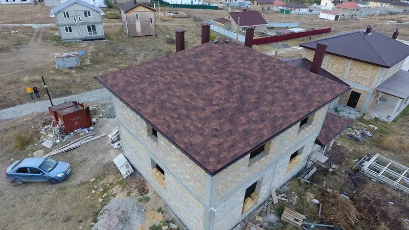 Гибкая черепица, серия PREMIUM, коллекция САППОРО, цвет Кофе