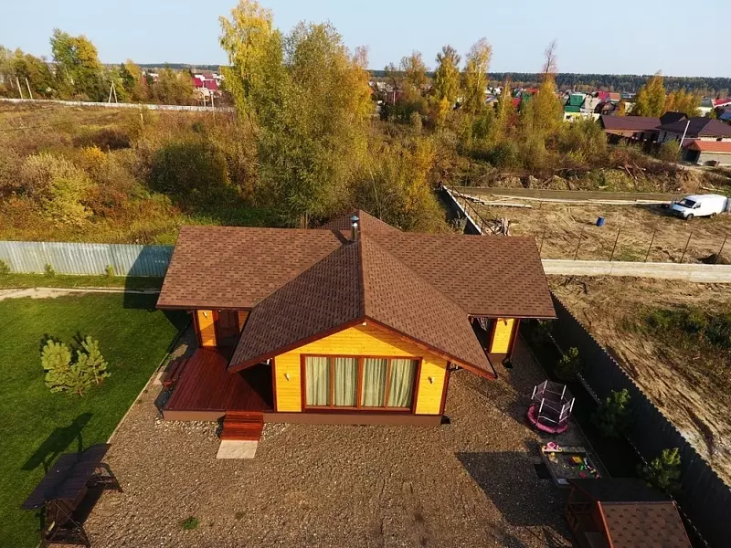 Гибкая черепица, серия PREMIUM, коллекция ГЕНУЯ, цвет Кунжут