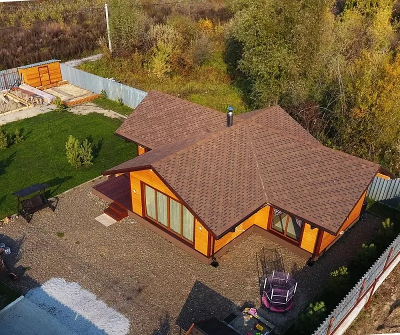 Гибкая черепица, серия PREMIUM, коллекция ГЕНУЯ, цвет Кунжут