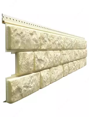 Сайдинг под камень "DÖCKE" Lux BERGART 1809х285 мм, уп. 14 шт. (Кешью)