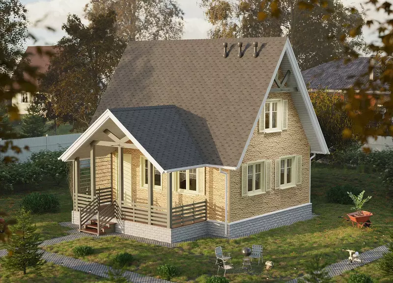 Сайдинг под камень "DÖCKE" Lux ROCKY 1787х285 мм, уп. 12 шт. (Пекан)