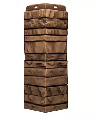 Угол (внешний) к сайдингу под камень "DÖCKE" ROCKY 400 мм, уп.9 шт. (Поверхностное окрашивание)