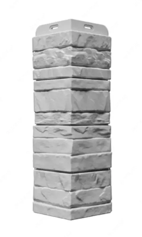 Угол (внешний) к сайдингу под камень "DÖCKE" ROCKY 400 мм, уп.9 шт. (Поверхностное окрашивание)