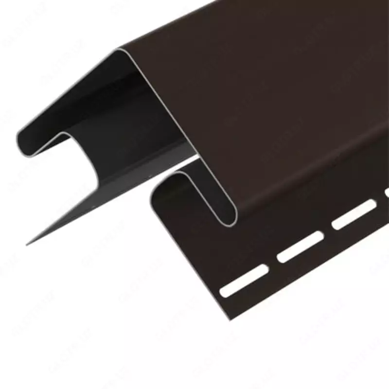 Угол (внешний) для фасадных панелей и сайдинга "DÖCKE" 75/30 мм, дл. 3000 мм, уп. 8 шт. (Шоколад)