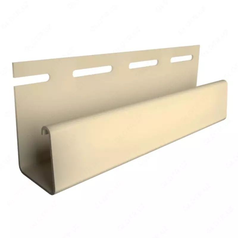 Профиль J18 для фасадных панелей и сайдинга "DÖCKE" дл. 3000 мм, уп. 20 шт. (Палевый)