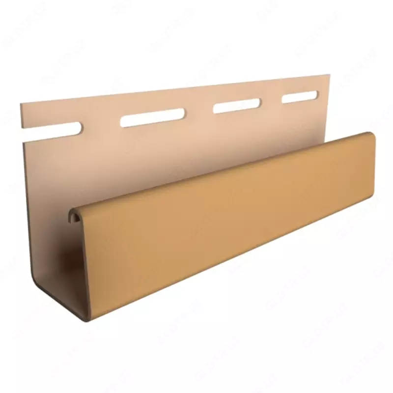 Профиль J18 для фасадных панелей и сайдинга "DÖCKE" дл. 3000 мм, уп. 20 шт. (Каштановый)