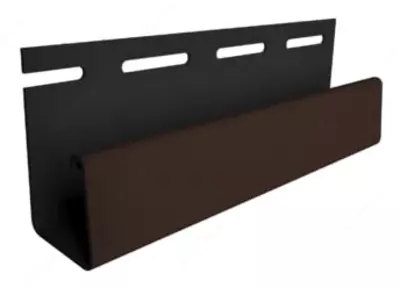 Профиль J18 для фасадных панелей и сайдинга "DÖCKE" дл. 3000 мм, уп. 20 шт. (Шоколадный)