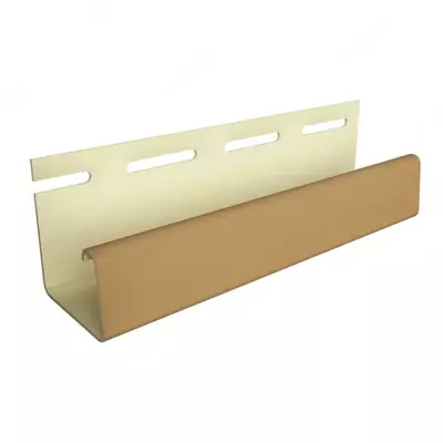 Профиль J26 для фасадных панелей "DÖCKE" дл. 3000 мм, уп. 20 шт. (Карамельный)