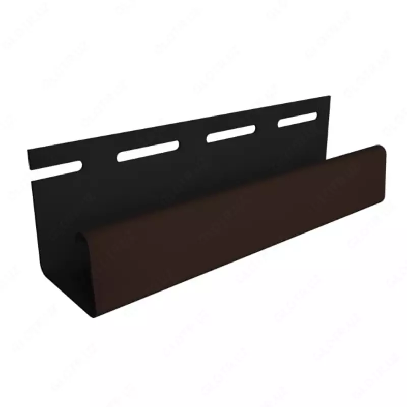 Профиль J26 для фасадных панелей "DÖCKE" дл. 3000 мм, уп. 20 шт. (Шоколадный)