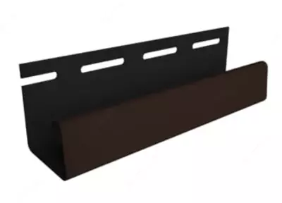 Профиль J26 для фасадных панелей "DÖCKE" дл. 3000 мм, уп. 20 шт. (Шоколадный)