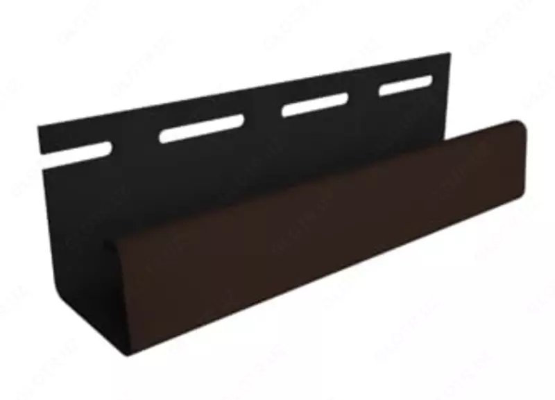 Профиль J26 для фасадных панелей "DÖCKE" дл. 3000 мм, уп. 20 шт. (Шоколадный)