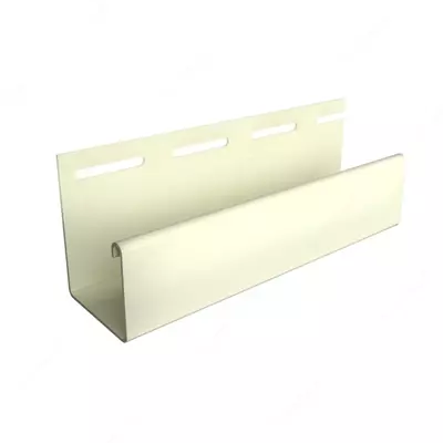 Профиль J30 для фасадных панелей и сайдинга "DÖCKE" дл. 3000 мм, уп. 36 шт. (Слоновая кость)