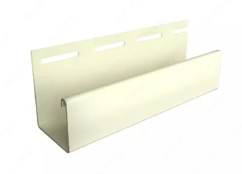 Профиль J30 для фасадных панелей и сайдинга "DÖCKE" дл. 3000 мм, уп. 36 шт. (Слоновая кость)