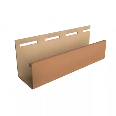 Профиль J30 для фасадных панелей и сайдинга "DÖCKE" дл. 3000 мм, уп. 36 шт. (Каштановый)