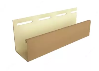 Профиль J30 для фасадных панелей и сайдинга "DÖCKE" дл. 3000 мм, уп. 36 шт. (Карамельный)