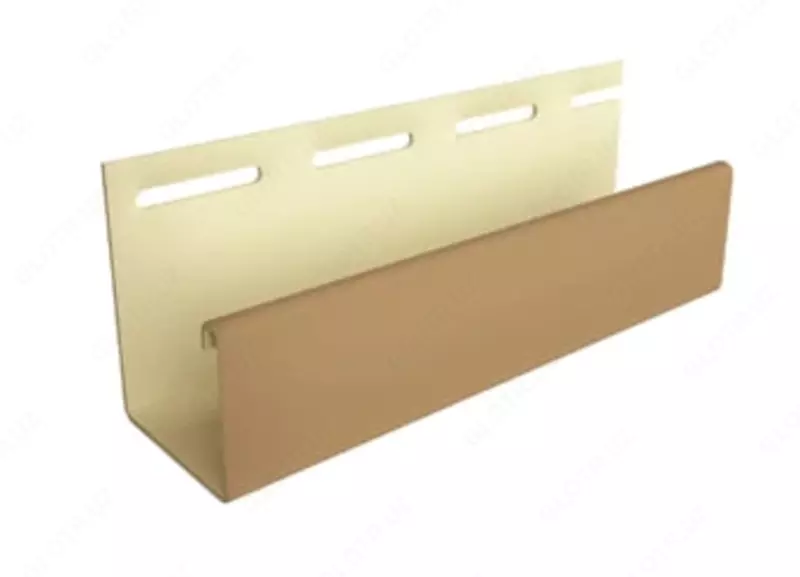 Профиль J30 для фасадных панелей и сайдинга "DÖCKE" дл. 3000 мм, уп. 36 шт. (Карамельный)