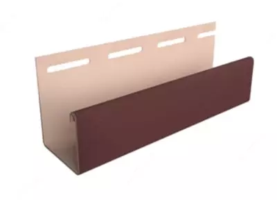 Профиль J30 для фасадных панелей и сайдинга "DÖCKE" дл. 3000 мм, уп. 36 шт. (Табачный)