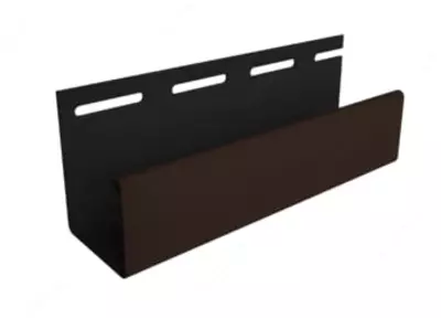 Профиль J30 для фасадных панелей и сайдинга "DÖCKE" дл. 3000 мм, уп. 36 шт. (Шоколадный)