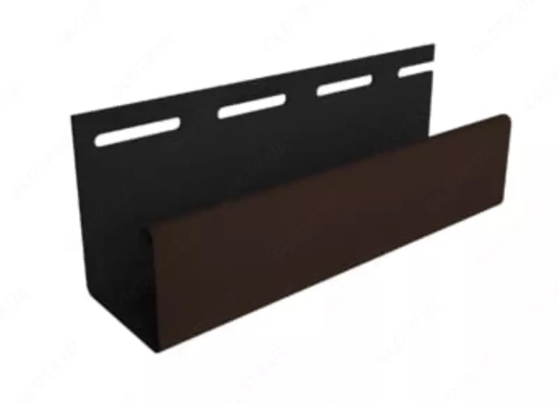 Профиль J30 для фасадных панелей и сайдинга "DÖCKE" дл. 3000 мм, уп. 36 шт. (Шоколадный)